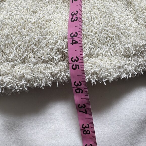 SABO SKIRT Women Dress Long Balloon Sleeves High Waist Knit Sz L Ivory 6-29 - Picture 16 of 16